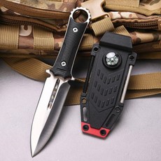 부싯돌 캠핑 나이프 K476 포켓나이프 낚시 등산 칼, 블랙