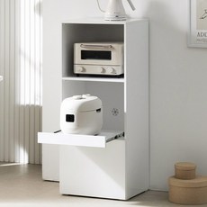 라자가구 에비아 3단 렌지대 주방 수납장 500