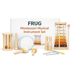 프루그 유아 원목 악기 교구 7종 풀세트, 1개