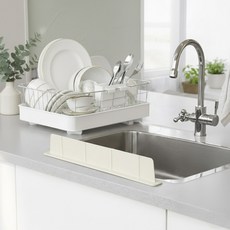 픽메이트 떨어지지 않는 실리콘 싱크대 물막이, 아이보리, 1개