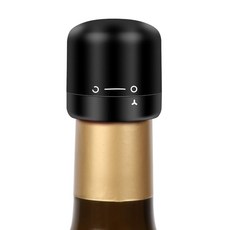 아이셀로 진공 와인 키퍼 스토퍼, 1개, 블랙