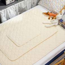 [꿈과별]아기방수패드 방수요 기저귀패드 유아침구 방수낮잠이불, 크림, 1개