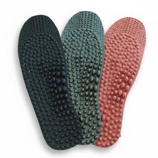 에이스샵_1+1 헤라칸 지압깔창 / 실리골드 국내생산 남여공용 지압깔창2종 1쌍 깔창 지압용깔창 신발지압깔창, 헤라칸지압깔창(참숯1+황토1), 1개