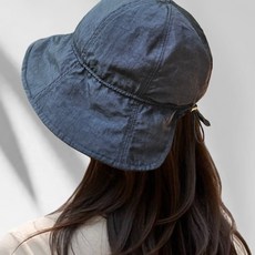 투크 핏 예쁜 방수 데일리 가벼운 버킷햇 물놀이 캠핑 접이식 모자, 블랙