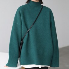 제이씨엠 JCM407 남여공용 빅사이즈 긴팔 반목 니트티 터틀넥 스웨터 긴팔니트