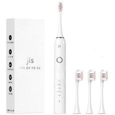 JLS 최신형 스마트 음파 전동칫솔, 화이트, 1세트, T6