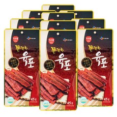 CJ 더 쫄깃한 소고기 육포, 45g, 10개