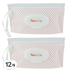 Yecomam 純棉紙巾專用分裝袋, 12個, 混色