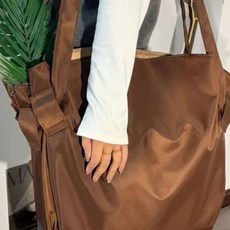 BARYO 대용량 펼쳐지는 장바구니 가방, 1개, 브라운