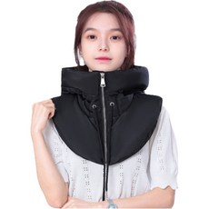 별난상점 겨울 방한 경량 패딩 넥워머 모자 등산 낚시 골프 바라클라바, 블랙, 1개