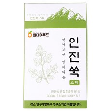 쓰지않고 먹기편한 먹어보면 알게되는 인진쑥 스틱 10ml 30포, 300ml, 1개