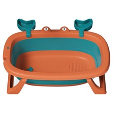 접이식 강아지 고양이 스파욕조, (PUP-67OR)오렌지, 1개