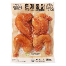 참프레 훈제통닭 냉장 먹기좋게 4등분 간식 안주, 3개, 550g