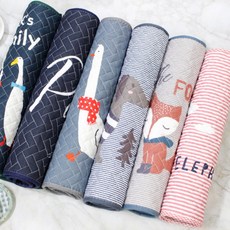 2종세트 주방발매트 욕실 현관 퀼트 발 면 매트 사무실 화장실 미끄럼방지 순면 워셔블매트, 07트윈덕+루돌프 2종세트