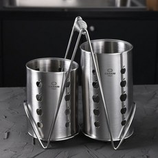 까사니 멜라 스텐 수저통 2구, 1개