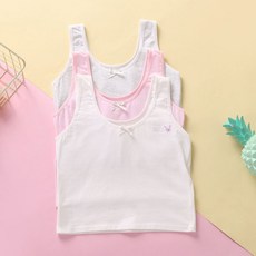 IEDUOS 여아 주니어 스포츠 순면 브라 런닝 3종세트 초등학생 여중생 비기너 런닝형 코튼 운동브라 여아 1단계