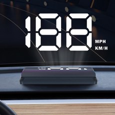 7Shadows 자동차HUD 헤드업디스플레이 GPS 차량속도계, 1개, 전 차종