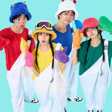 캔디 멜빵 장갑 코스프레 반티 체육대회 졸업사진 축제의상