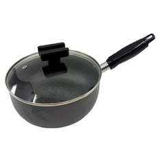 써니 편수냄비 양은 라면 짜장 냄비 국산 코팅, 16cm, 블랙, 1개
