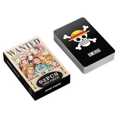 원피스 루피 해적단 현상금 굿즈 LOMO 일러스트 포카 60pcs + 미니 스티커 32pcs, 현상금 리스트, 1개
