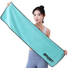 [더루시] 다용도 극세사 수건 타월 가운 스포츠타월 수건 3종 세트 TSP1554 30 x 110 cm, 민트+퍼플, 6개