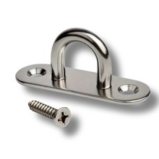 (스텐 직결피스 포함) 스텐 패드아이 벽 천막 그늘막 선쉐이드 고정 U자형 후크 타원형 M5 M6 M8 4p세트 서스 sus 304