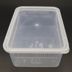 크레스티드 게코 JIF 적재형 사육장 단품, 1개, 투명(소)