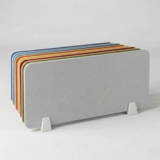 홈앤힐링 두꺼운 사무실 책상 칸막이 소음차단 데스크 파티션 18T, 코지그레이 100x30