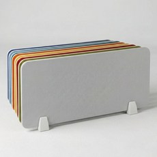 홈앤힐링 두꺼운 사무실 책상 칸막이 소음차단 데스크 파티션 18T, 코지그레이 60x30