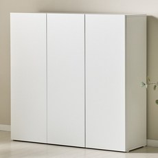 보루네오 애드 1200 3단 높은 수납장 깊은, 화이트화이트 AD42