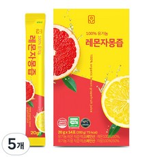 윤고집 유기농 레몬자몽즙 14p, 280g, 5개