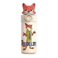 크로스 보더 디즈니 주토피아 텀블러 450밀리리터, 1개, 450ml, 450ml 닉 와일드
