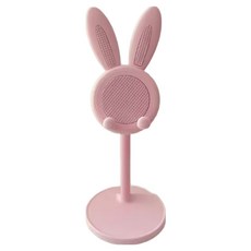 탁상용 책상 휴대폰 받침대 토끼 휴대폰 거치대, 2개, 핑크, R_1