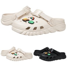 (국내매장판) 크록스 CROCS 듀엣 맥스 II 클로그 슬리퍼 + 신발 악세사리 4종 포함