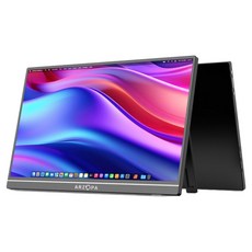 [역대가]ARZOPA 아르조파 15.6인치 휴대용 모니터 FHD 1080P 60Hz IPS 디스플레이 노트북 맥북 PS5 스위치 PC용, A1, 39.6cm