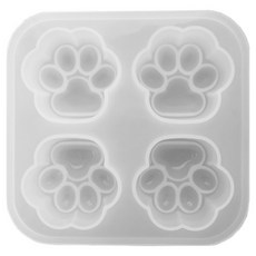 [마니랜드] 4구 냥발 몰드 / 스퀴시 레진아트, 냥발몰드1개, 1개