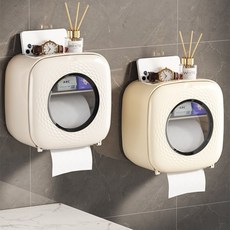 딜헤븐 원터치 오픈 방수 휴지케이스, 1개, 아이보리