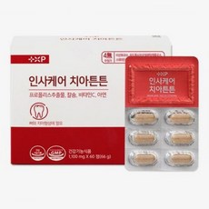 이가탄탄 정품 인사케어 원한다면 치아 건강 프로폴리스 칼슘 영양제, 2개, 30정