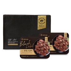 [정육대왕] 앵거스박 든든한 한상차림 양념LA갈비 선물세트 3Kg (1.5Kg x 2EA), 1개