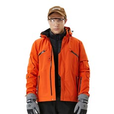 WESMART 스마트 온도조절 남성용 재킷 가을 겨울 방풍 방수 등산 자켓 고성능 보온 아웃도어 스키 자켓-H8