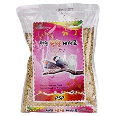 앵무새 사료 PSP 천연 영양 새사료 x 4개 모이 먹이 용품, 600g