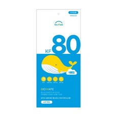 바이오셀프케어 황사 마스크 KF80 화이트 소형 개별포장, 50개입, 2개