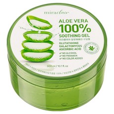 미라클레어 알로에베라 순도100% 무알콜 수딩젤 수분가득, 1개, 300ml