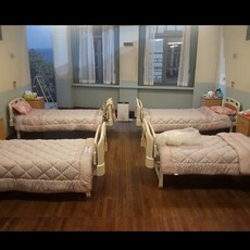 꿀잠 병원이불 솔리드앤체크_블루그린