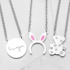 슈린쥬얼리 써지컬미아방지목걸이 &팔찌 38종 아기 돌 선물 유아 어린이 각인 목걸이&팔찌