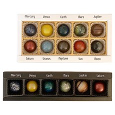 국내배송 행성초콜릿 파파갤럭시 우주초콜릿 수제초콜릿 품절대란 6구, 1박스