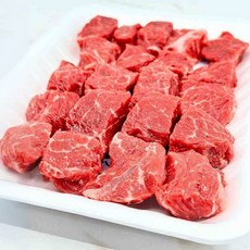 Halal Australian Fresh Tender Diced Juicy Beef 하랄 호주산 냉장 부드러운 소고기 큐브, 1개, 300g