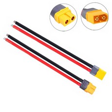 AMASS XT60 연장 케이블 50cm 14AWG 암/수 세트, 1세트