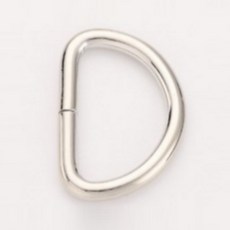 가방부자재 디링 금속 D링 내경 20mm 내부높이 15mm 10ps, 10개, 밝은은색