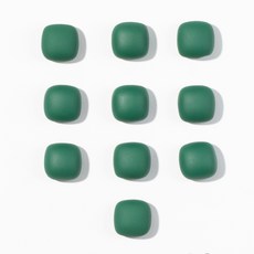 쏘이온 무광그린스퀘어 냉장고 인테리어 자석 마그넷, 무광그린스퀘어10p